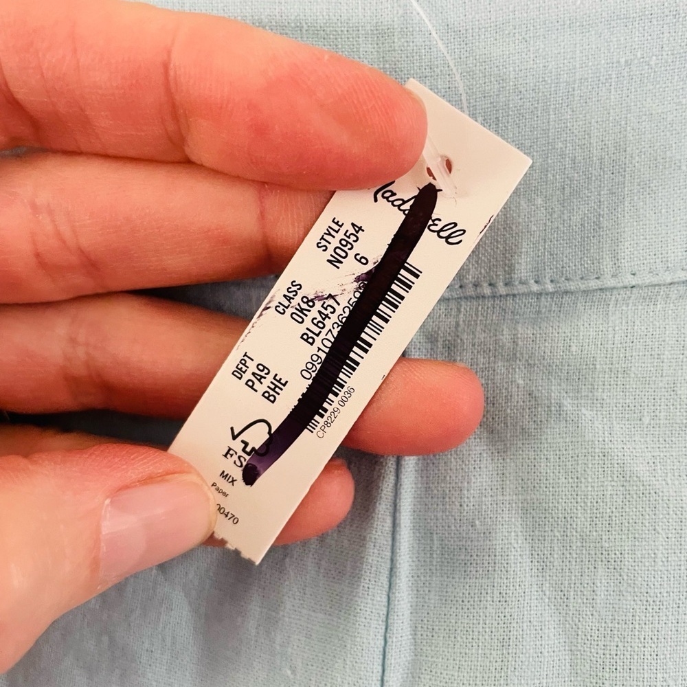 Madewell Pull On Straight Crop Pant NWT - Picture 11 of 12